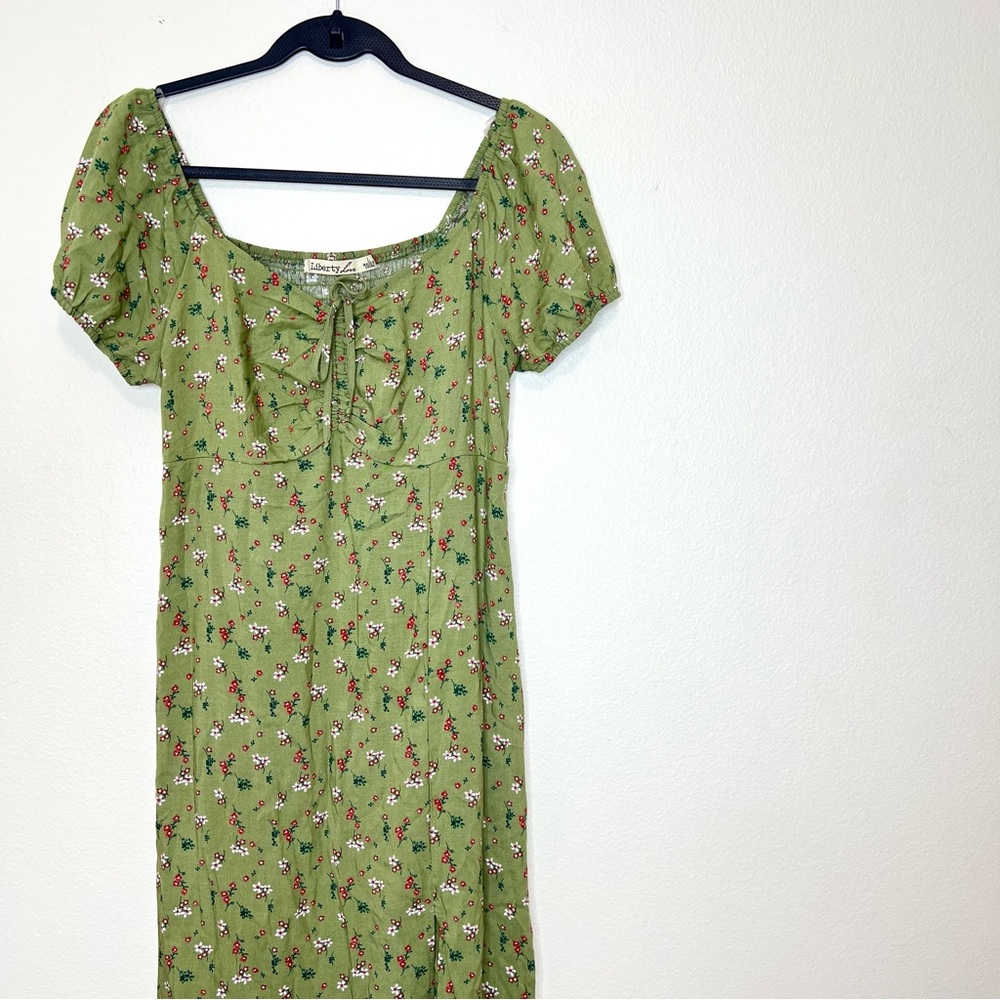 Boutique liberty love floral printed milk laid modi’s dress - Picture 2 of 2